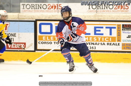 2015-01-10 Torino Bulls-Hockey Milano Rossoblu U14 0538 Andrea Tulliani